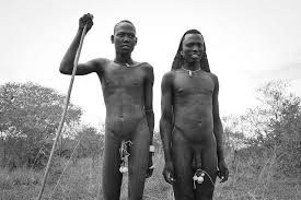 stammar naken afrikanska