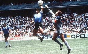Maradonas mål mot England i VM 1986 som gjorde Erik Fredriksson känd i en hel fotbollsvärld. 